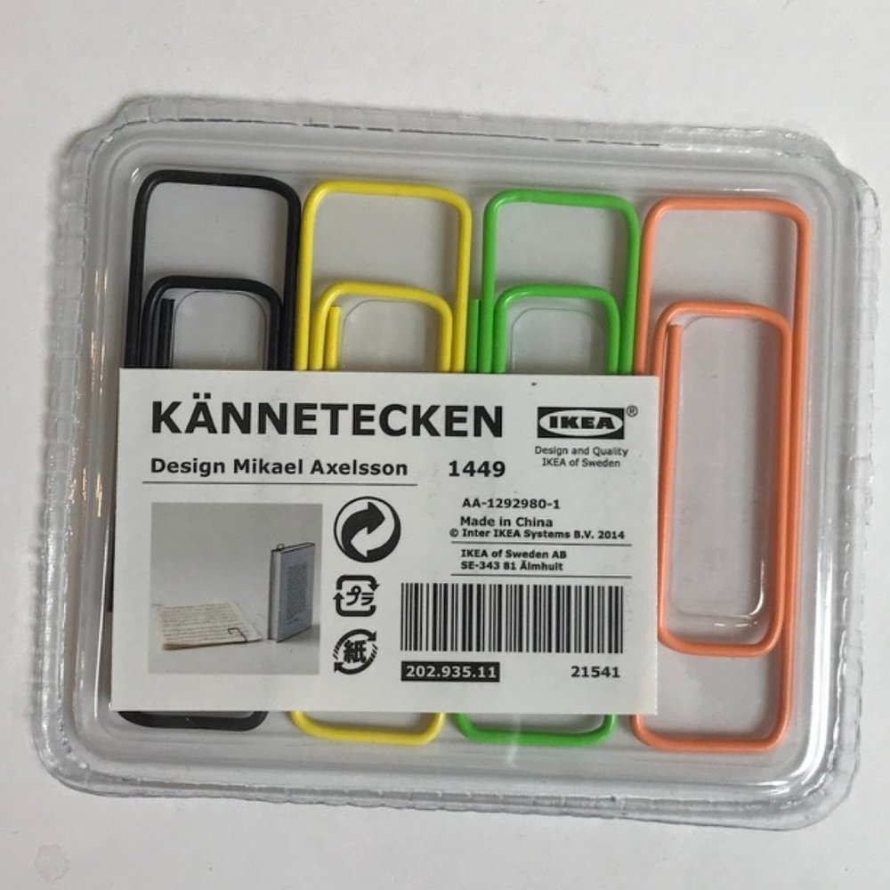 IKEA KANNETECKEN Jumbo Paper Clips Set